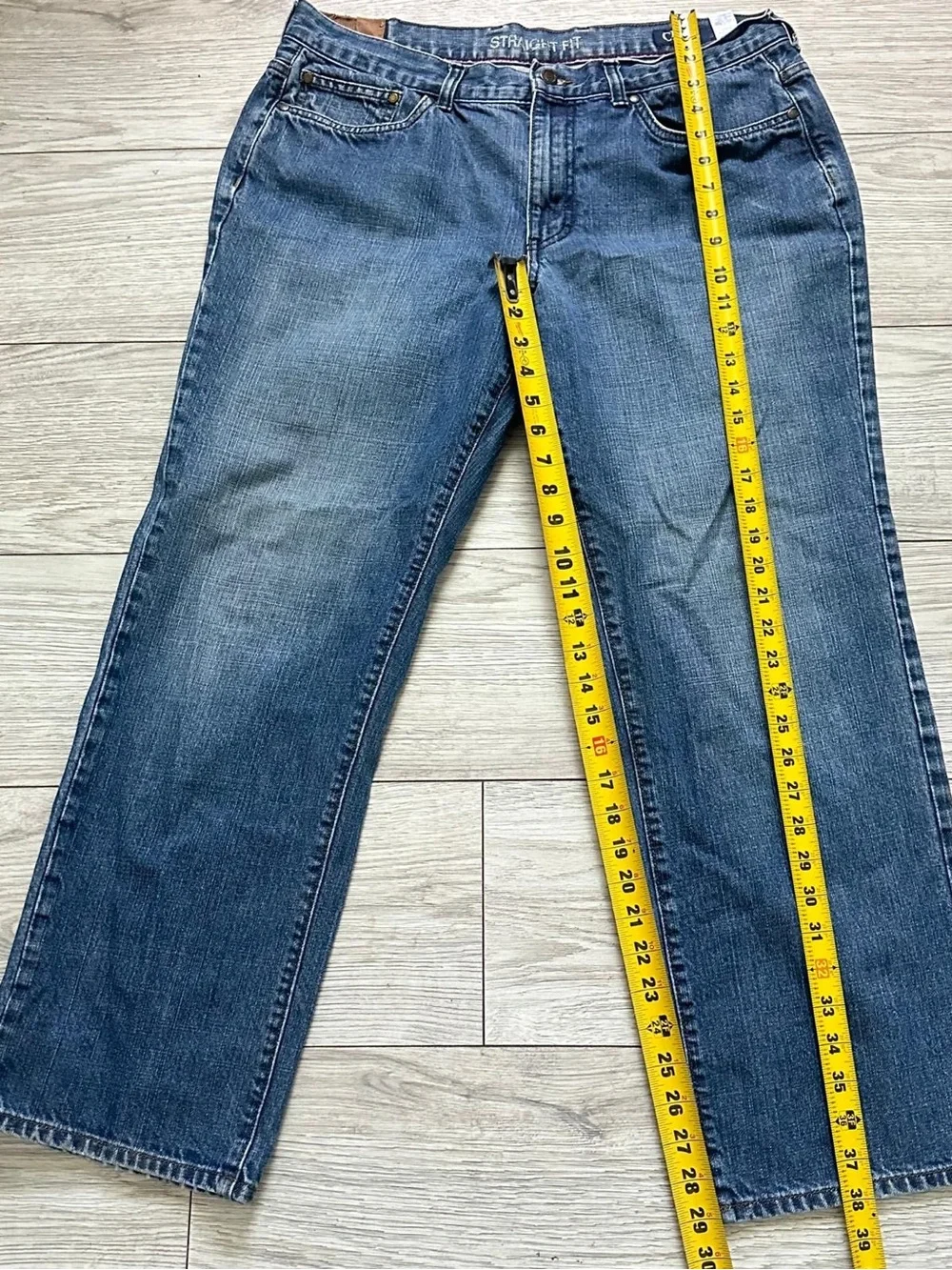 Chaps Straight Fit Denim Jeans Mens 36/30